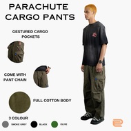 DC CLOTHING PARACHUTE CARGO PANTS(OLIVE)