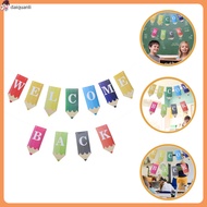 🎉 1Set Multi-Hued Classroom Banner for School Opening 117.9X7.86In