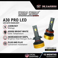 WILD WOLF A30 PRO LED 130W 6000K Super Bright 2pcs H1 H4 H7 H11 9005 9006 9012 D2H LED Car Headlight