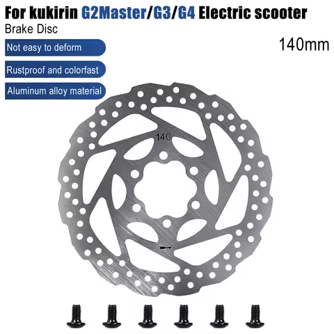 For KUGOO KIRIN KuKirin G2 Master/G3/G4 Electric Scooter 1/2/4/6PC 140MM Brake Disc Stainless Steels
