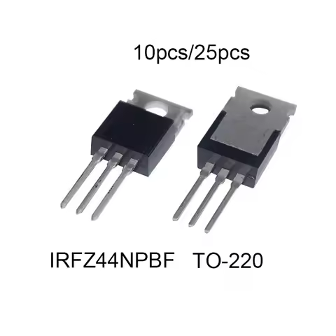 10/25PCS IRFZ44N MOSFET Transistor TO-220 IRFZ44NPBF mosfet Transistor Kit