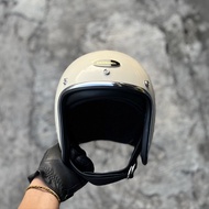 TT & Co Slim TX500 Cream Glossy Helmet