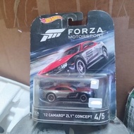 Hot Wheels 12 Camaro ZL1 Concept Forza Motor Sport Retro Card diecast Mattel