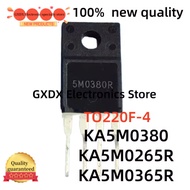 5PCS 100% nuevo KA5M0365R, TO-220F, KA5M0365,TO220F-4, 5M365R, 5M0365R, 5M0380R, 5M0265R,KA5M0380R, 