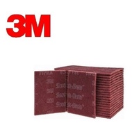 Scotchbrite scotch brite Sandpaper 3M maroon fiber 7447 stainless steel sponge