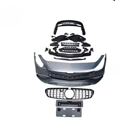 For S Class S65 S63 Amg Coupe PP Material Front Car Bumper Main Grill Rear Bumper Body Kit