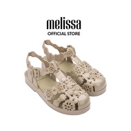 [ขายดี] Melissa รองเท้าแตะ กลวง ลายดอกไม้ สไตล์โรมัน สําหรับผู้หญิง