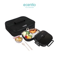 ecentio Kotak makan 1L lunch box siang double-layer anti tumpah Sekat Wadah Nasi free sendok+chopsti