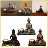 [Lovoski1] Buddha Tealight Holder Buddha Statue Candle Holder, Buddha Tealight Candle Holder Meditation Candle Stand for indoor