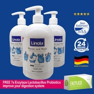 LINOLA Body Wash Ph 5.5 / Linola Shower Gel  For Sensitive Skin 500ml