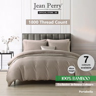 Jean Perry Salford Bamboo Plain Dyed 1800TC Tencel Quilt Cover Set I Tencel I Quilt Cover I Duvet Co