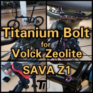 Titanium Bolt for Volck Zeolite  Titanium Bolt Upgrade Kit Sava Z1  Titanium Screw Bicycle MTB Grade