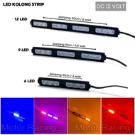 MATA LED Under Strip Module Lights 6 Eyes 9 Eyes 12 Eyes 12 Volt Flashing Body Black