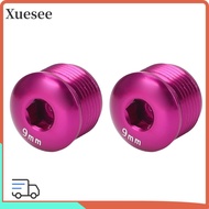 XUESEE 2PCS Cycle Pedal Dust Cover, Lightweight Aluminum Alloy Cycle Pedal Dust Cap, Durable 9mm M14