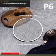 RcTlB 8-13Inch Tái Sử Dụng Không Dính Bánh Pizza Màn Hình Pan Liền Mạch Hợp Kim Nhôm Net Bakeware Cô