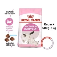 Royal Canin Mother & Babycat repack 500g-1kg / cat food / Makanan Kucing Royal Canin / makanan anak 