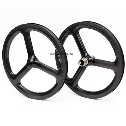 Aceoffix Carbon Fiber Bike Wheelset 16 Inch 349 Wheels 2-7 Speed V-Brake for P Line C Line ACE C5