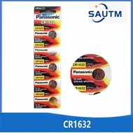 Original 5PCS Panasonic 3V CR1220/CR1616/CR1620/CR1632/CR2016/CR2025/CR2032 เหรียญเซลล์