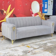Kampungku BARI Modern Luxury Velvet Sofa 2/3 Seater Anti Scratch Easy Clean Fabric Sofa / Sofa Kain