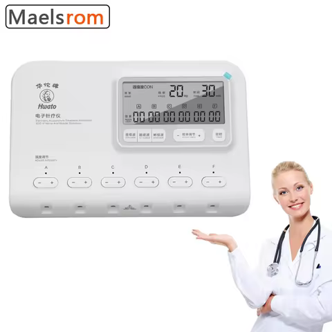 Hwato SDZ-V 6-Channel Electroacupuncture Stimulator - Professional EMS/TENS Machine for Nerve & Musc