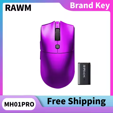 RAWM SA-MH01 MH01PRO 8000HZ Wireless Lightweight Mouse PAW3395/3950 26k/30K DPI Hot-swappable Micros