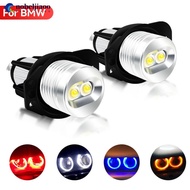 NOBELJIAOO 2Pcs Car LED Angel Eyes Marker Light Bulbs Car Side Light Bright Headlights Replacement 6