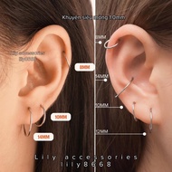 Ultra-thin Slim Hoop Earring Stainless Hoop Earrings