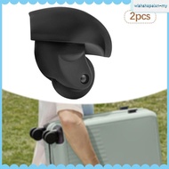 [WishshopelxnMY] 2 Pieces Luggage Replacement Wheels Luggage Accessories Mute Suitcase Wheels Style 