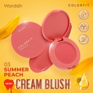 Wardah Colorfit Cream Blush | Blush On Cream/ Blusher/Red/Blusher/Creamy/Compact/Pressed/Stick