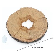 Weidu Fashion【Fast Delivery】Reptile Hide Cave Resin Hollow Tree Trunk Fish Tank Aquarium Decorations For Betta Turtles Small Lizards Reptiles