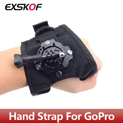 360° Rotation Glove Wrist Strap Mount For GoPro Hero 13 12 11 10 9 8 7 Insta360 X2 X3 X4 DJI Osmo Ac