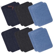 Iron On Denim Patches For Clothing Jeans 12 Pcs, 3 Colors (4.9 inch X 3.7 inch)