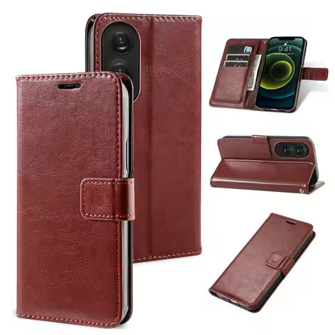 Book Case For OPPO A3X A5X A5 A6 A6X A6S A38 A18 A58 A78 A36 A76 A96 A57 A79 Retro Flip pu Leather W