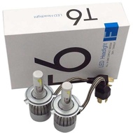 Alithai Led Headlight H4 Socket Cob 36w C6 White Light SUPER BRIGHT 6000 K Dimmer Value 1 Pair