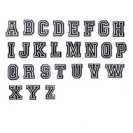 Jibbitz black/white letter design / Jibbitz crocs / Jibbitz for crocs / high quality / Jibbitz