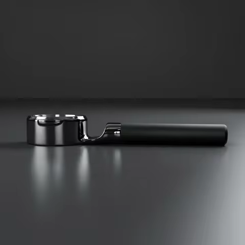 MISCHIEF Black Bottomless Handle Protafilter 2 Ears 58mm Stainless Steel Bottomless Coffee Portafilt