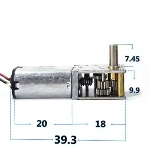 DC 3V 5V 6V 7.4V 8.4V 10RPM Mini N20 N30 Worm Gear Motor Slow Speed Large Torque L-Shape All Metal G
