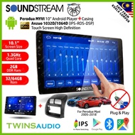 Soundstream 10.1” Touch Screen High Definition Android Double Din Player + Casing for Perodua MYVI