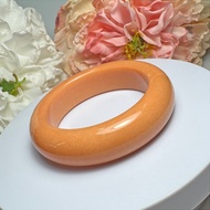 No.216 Peach Milkshake Color She Taicui Plump Thick Bracelet Inner Diameter 56mm Ring Size: 56.8 * W