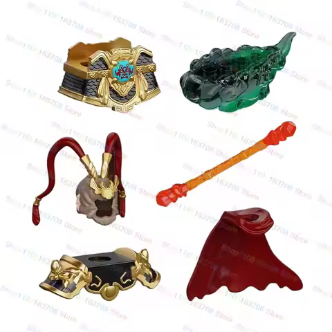 Cartoon Anime Journey to the West Six-Eared Monkey Sun Wukong Seven-Colored Cloud Model Building Blo