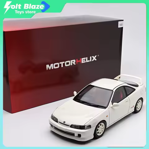MOTORHELIX 1/18 Honda Integra Type R DC2 Early Edition DieCast Car Model Simulation Collectible Allo