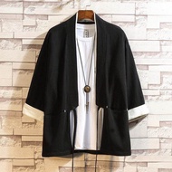 Áo cardigan nam kimono truyền thống Nhật Bản quần áo Samurai Retro cho nam Áo Kimono Harajuku nam áo