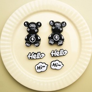 crocs button crocs accessories crocs jibbitz Cute Lightning Bear Hole Crocs - PVC & Soft Rubber with