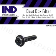 Baut-Baud Box-Boks Filter Mio-Lama-Soul-Smile-Sporty-GT/Soul GT 115/X-Ride 115/Fino Karbu-FI 5x25