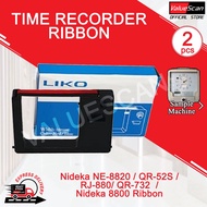 Time Recorder Ribbon- Nideka NE-8820/ QR-52S/ RJ-880/ QR-732/ Nideka 8800 Ribbon