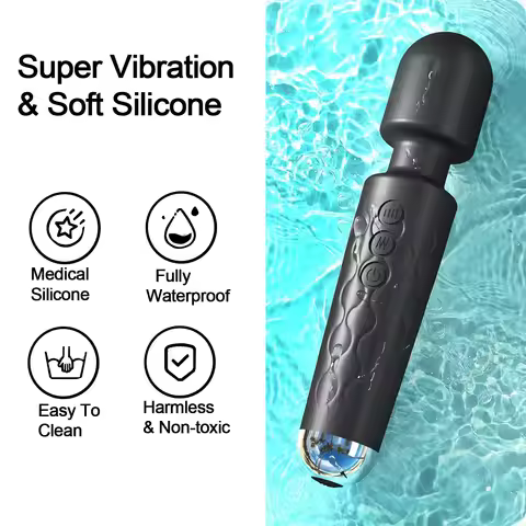 Powerful Magic Wand Vibrator - Multi-Speed Clitoral & G-Spot Massager for Women