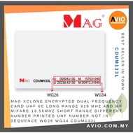MAG Barrier XClone Encrypted Dual Frequency Card UHF 919 MHz + Mifare 13.56MHz Not Writable CDUM133L