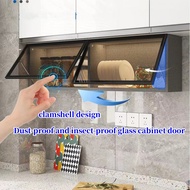 Kabinet Dapur Gantung Kitchen Wall Mounted Cabinet Kitchen Hanging Cabinet Glass Door Seasoning Storage Cabinet