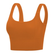 Breathable Sports Bra Shockproof Crop Top Anti-sweat Fitness Top Women Seamless Yoga Bra Push up Sport Top Gym Workout Top