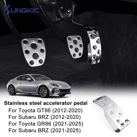 Gas Accelerator Pedal Foot Pedal AT MT Cover For Subaru BRZ Toyota GT86 GR86 2012-2024 2025 LHD RHD 